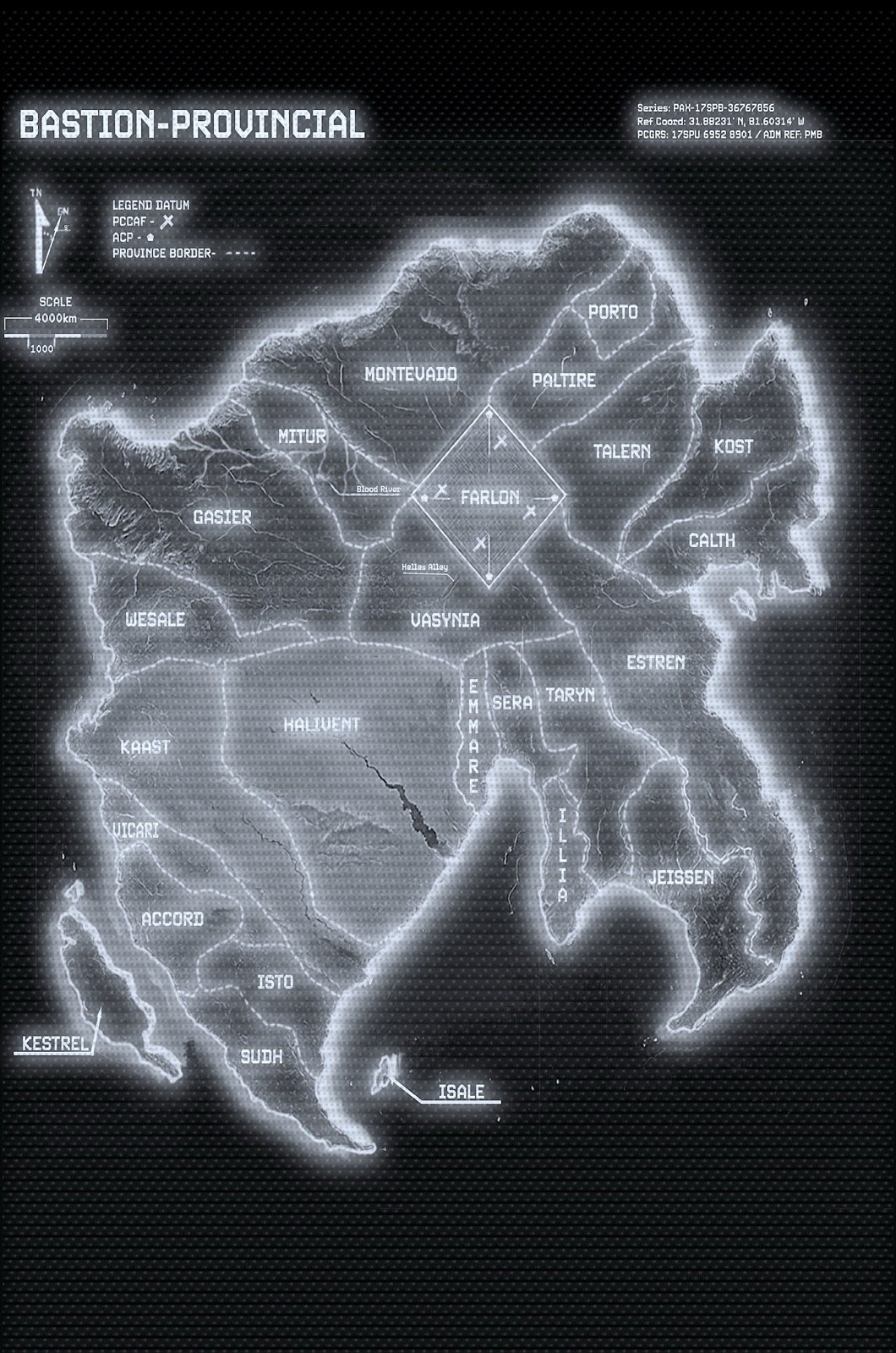 Black-and-white archive map of Bastian